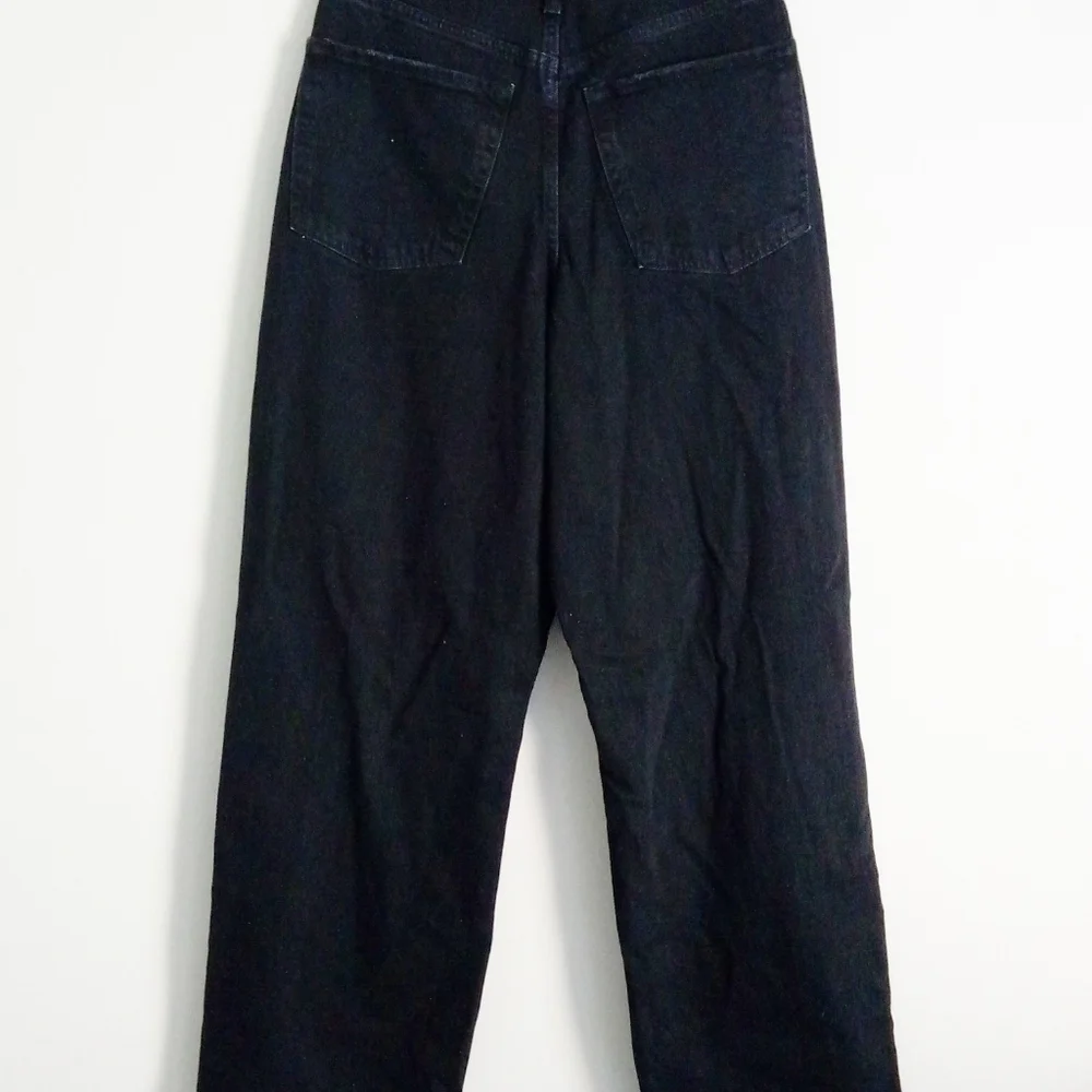 Wide Leg NWT Black High Rise Distressed Jeans - Picture 4 of 4